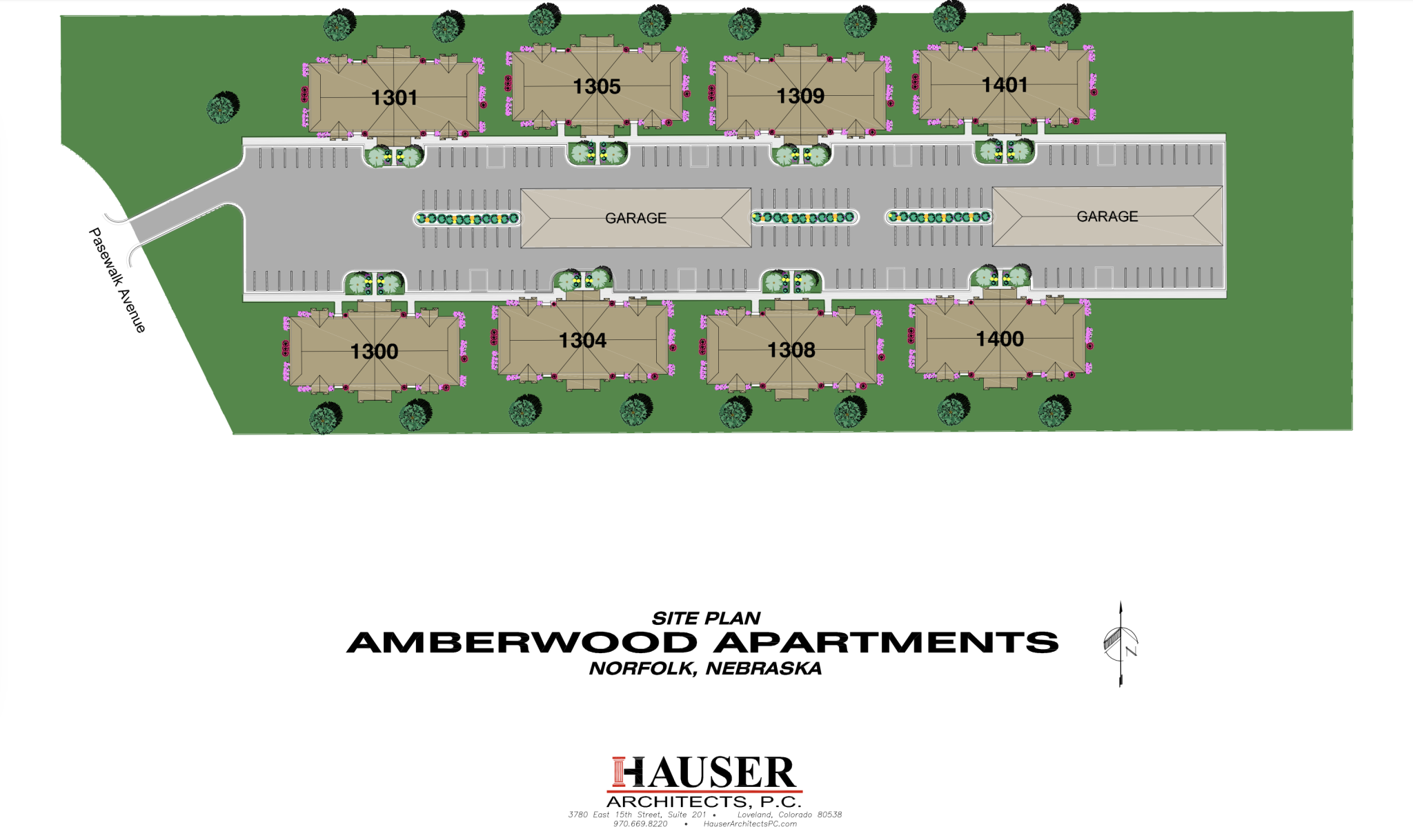 Site Plan Amberwood Apartments M. Timm Development Inc.